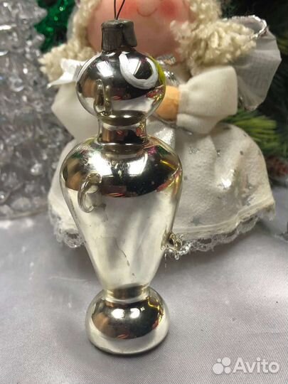 Самовар с чайником ёлочная игрушка советского пр