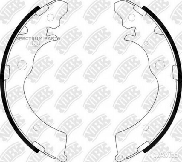 Колодки барабанные NiBK FN5524 nibk FN5524