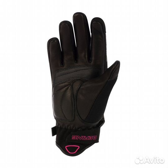 Motorradhandschuhe Bering Lady Kelly Fuchsia-Schwarz Damen Schwarz, Rosa