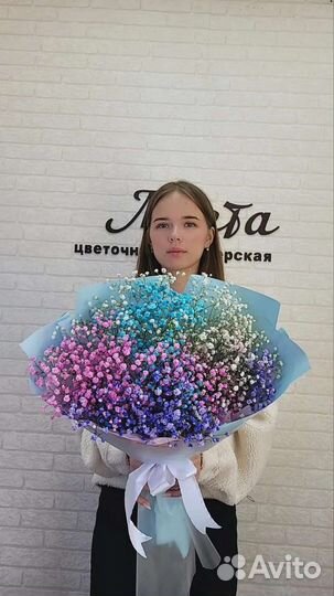 Букеты и композиции из гипсофилы