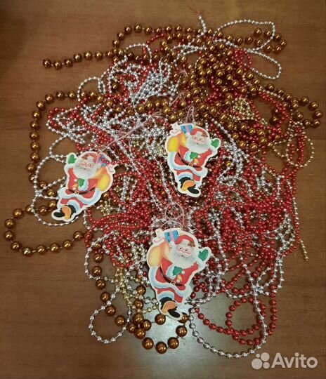 Бусы на ёлку. Новогодние украшения