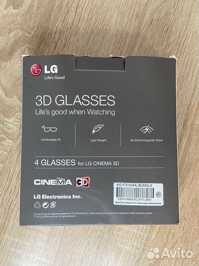 3D очки для телевизора LG