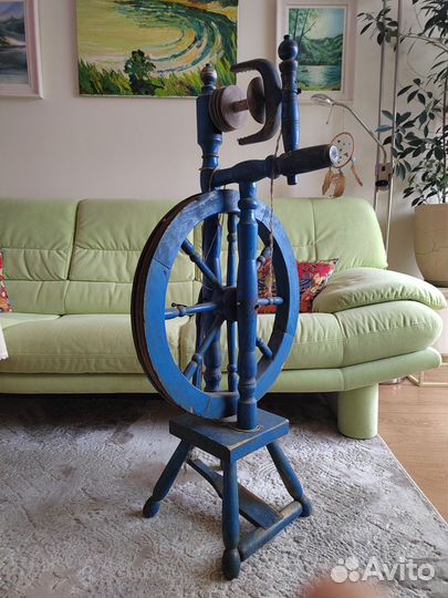 Прялка деревянная старинная