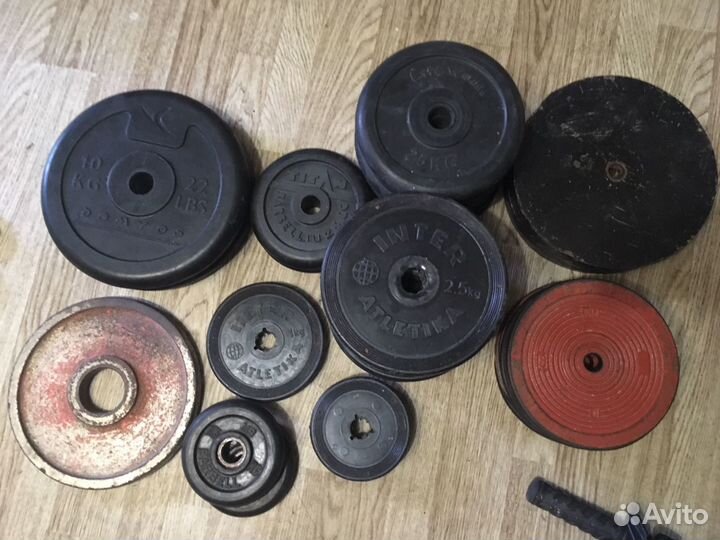 Обрезиненные,металлические,олимпийские блины