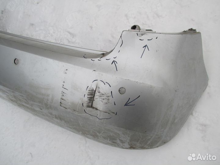 Бампер задний хетч Skoda Fabia 2007-2015