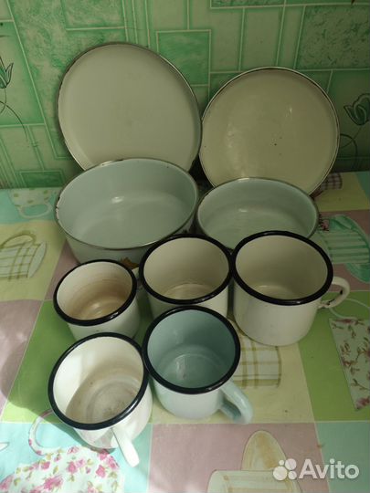 Эмалированная посуда бу