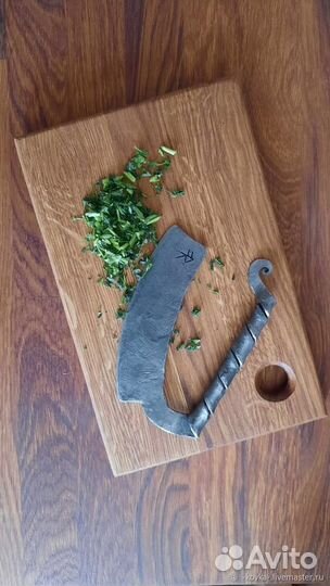 Кованый нож для кухни ручной работы