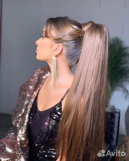 Хвост на резинке, накладной хвост, хвост на ленте