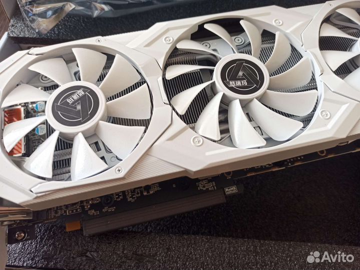 Видеокарта RX580 8Gb белая