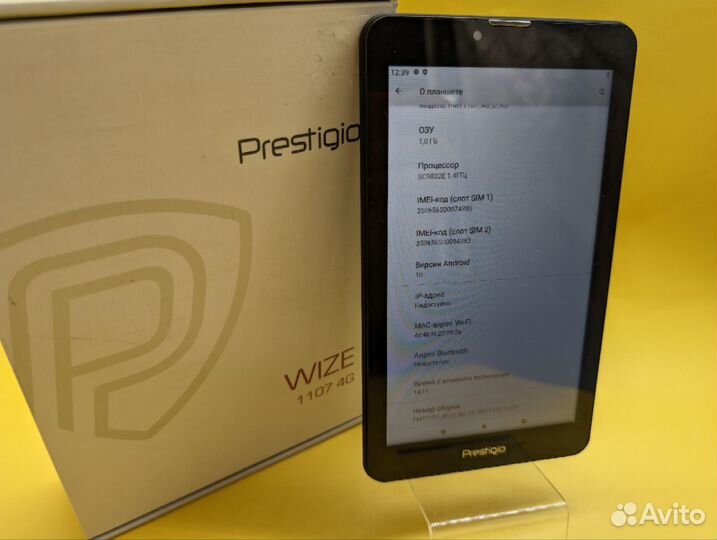 Планшет Prestigio wize 1107 4G 1/16 гб