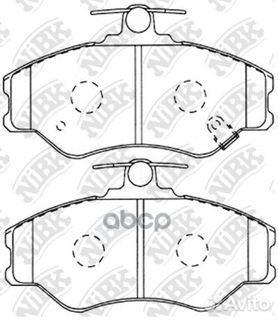 Колодки тормозные дисковые перед PN0112 NiBK