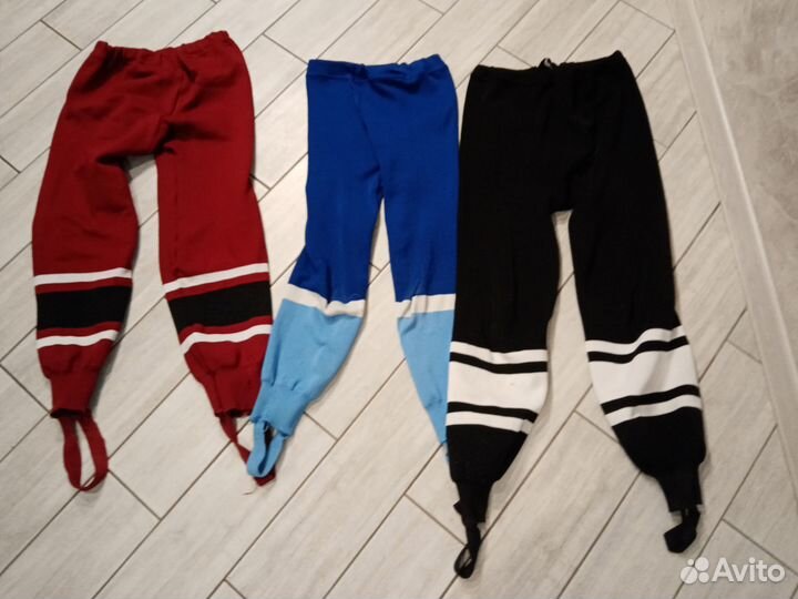 Хоккейные гамаши гетры рейтузы черные и другие б/у