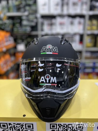 Мотошлем интеграл AiM JK320 Black Matt(S,M,L,XL)