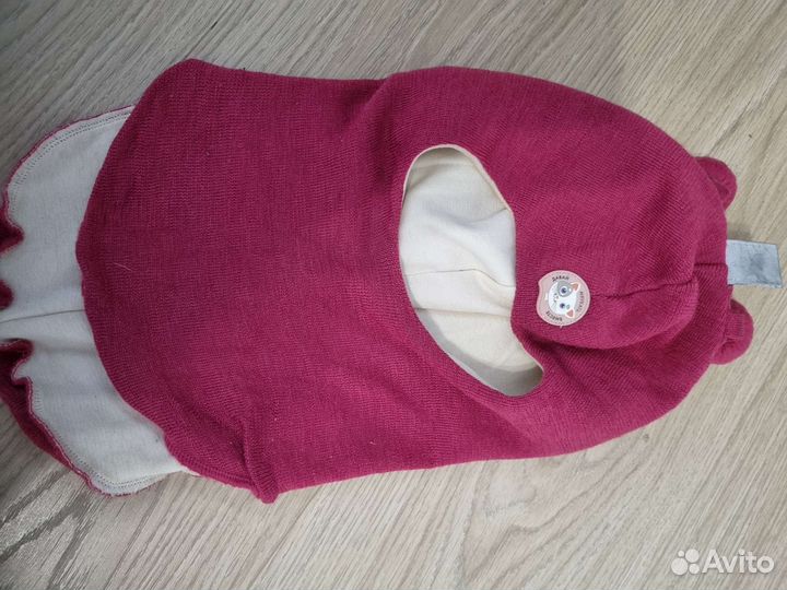 Шапка шлем для девочки размер 3