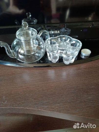 Чайник заварочный стеклянный с подогревом