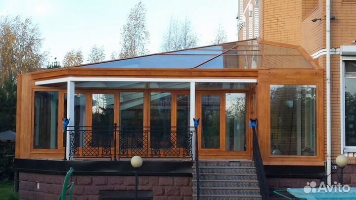 Остекление пластиком веранды террасы