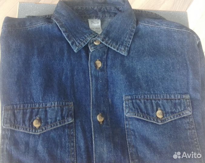 Рубашка джинсовая рост 134см