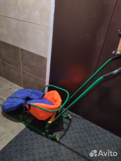 Детские санки коляска