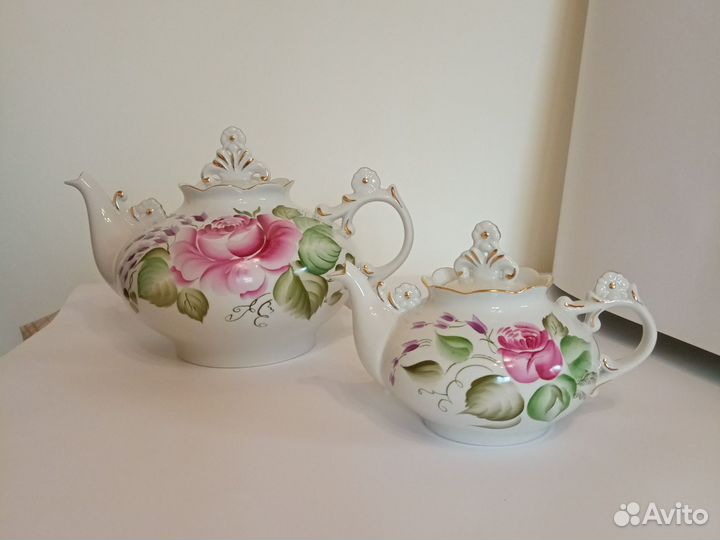 Чайный сервиз.Чайник заварочный фарфоровый СССР