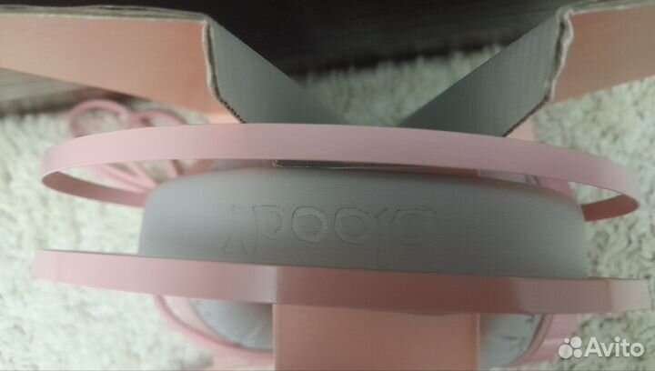 Игровые наушники с микрофоном bloody G521 розовые