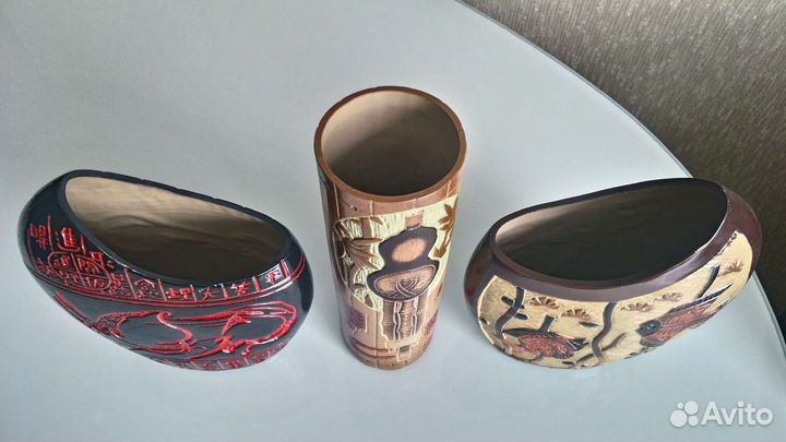 Ваза керамическая с этническими мотивами