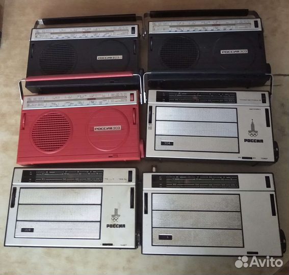 Радиоприемники СССР Сокол-4, Спорт-2, Россия-304