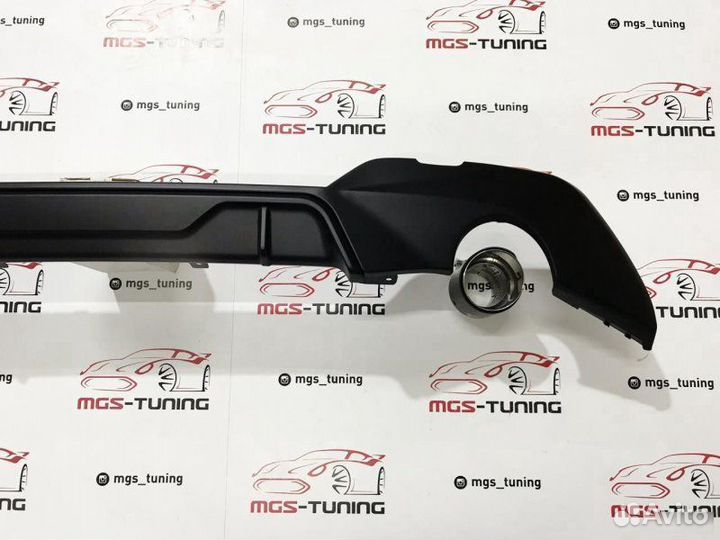 Диффузор BMW 3 G20 M Мат с насадками Akrapovic
