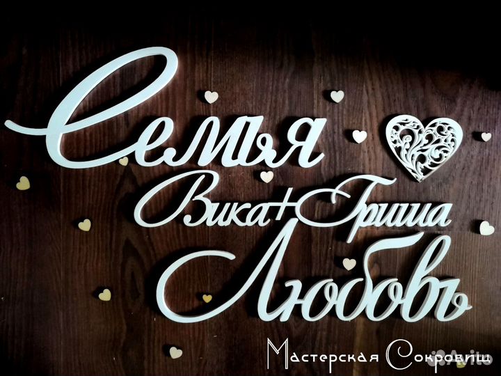 Слова, надписи, символы, буквы