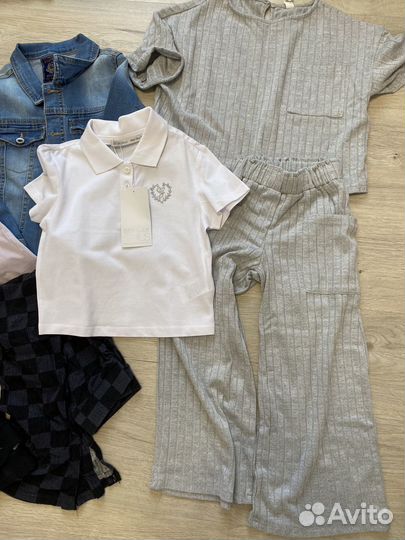 Пакет фирменной летней одежды для девочки 122-128