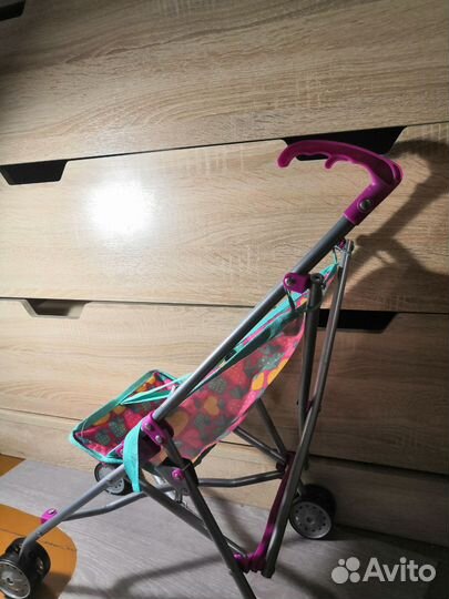 Коляска кукольная железная