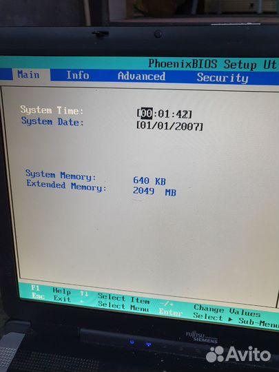 Ноутбук fujitsu siemens