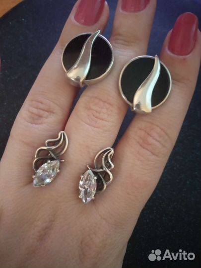 Серебряные серьги