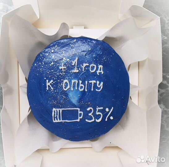 Бенто торт с надписью