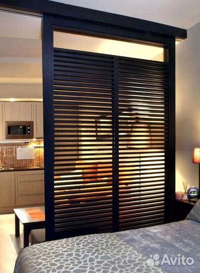 Реечные раздвижные перегородки