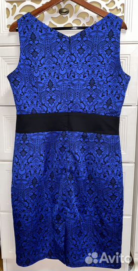 Платье синее коктельное 46 48 р-р