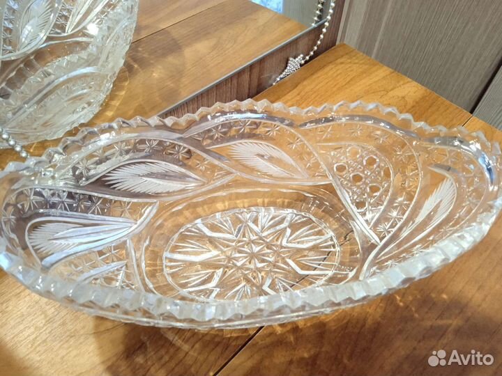 Салатница хрустальная СССР