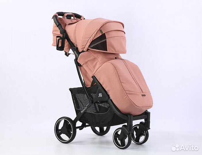 Прогулочная коляска Babalo 2023 Розов Черная рама