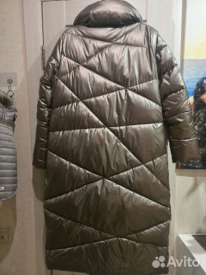 Пальто женское зимнее длинное 46размер