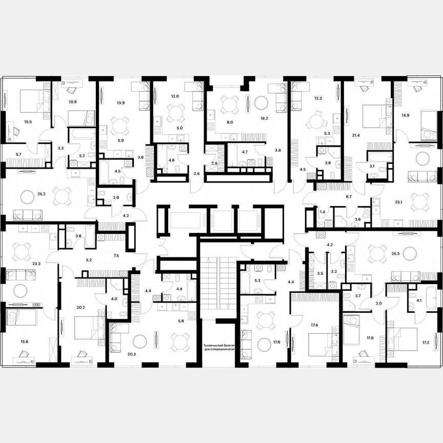 1-к. квартира, 45 м², 2/30 эт.