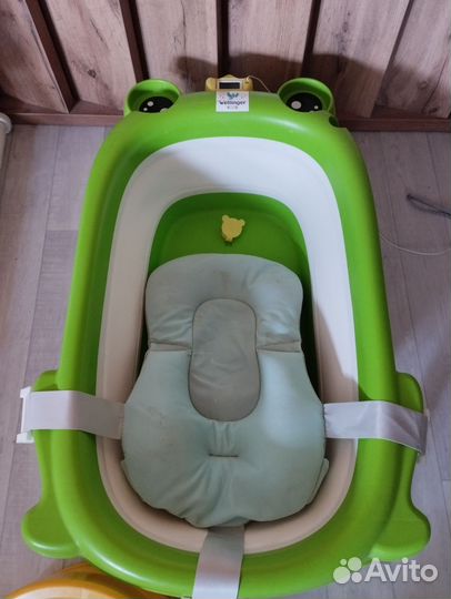 Ванночка для купания складная с матрасиком