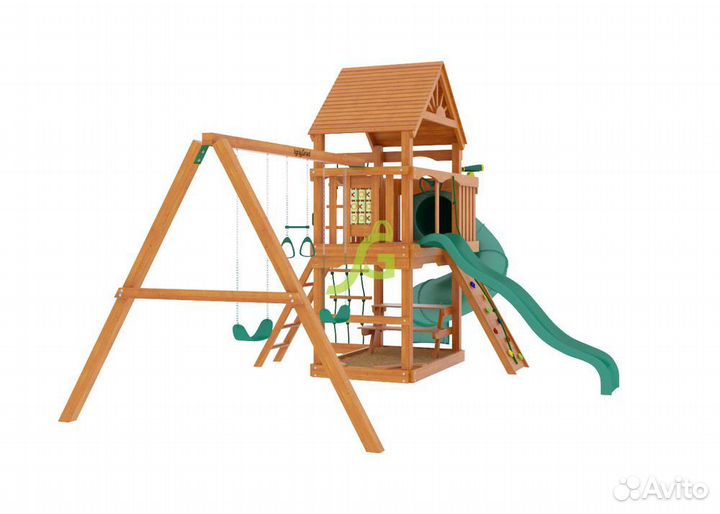 Игровой комплекс Шато с трубой (Дерево)