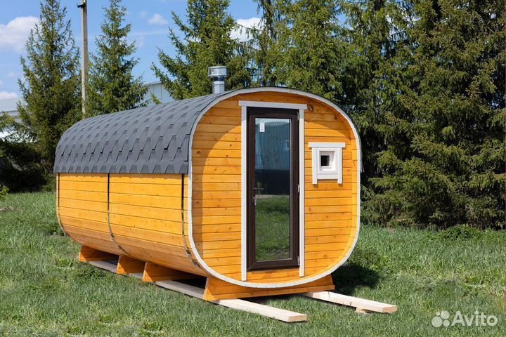 Баня бочка квадро танк овал до 6м