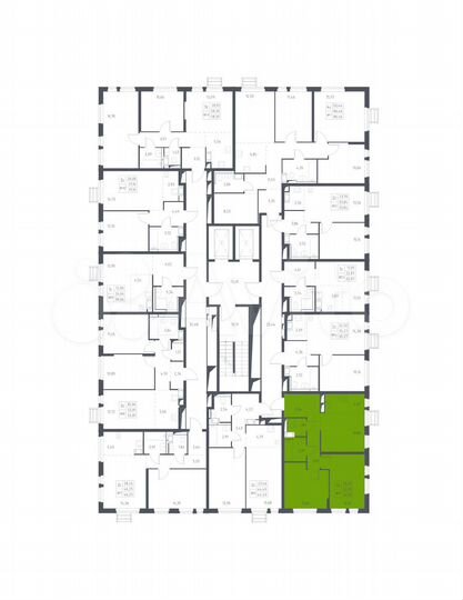 3-к. квартира, 53,8 м², 16/17 эт.