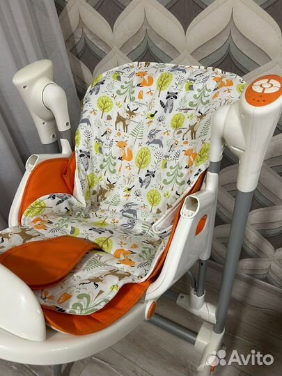 Стул для кормления-кресло качалка для ребенка 2в1