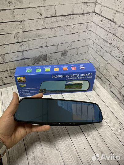 Зеркало регистратор с камерой заднего вида