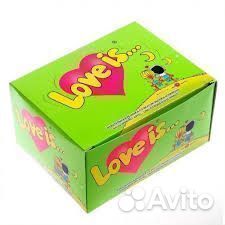 Жевательная резинка Love Is яблоко-лимон
