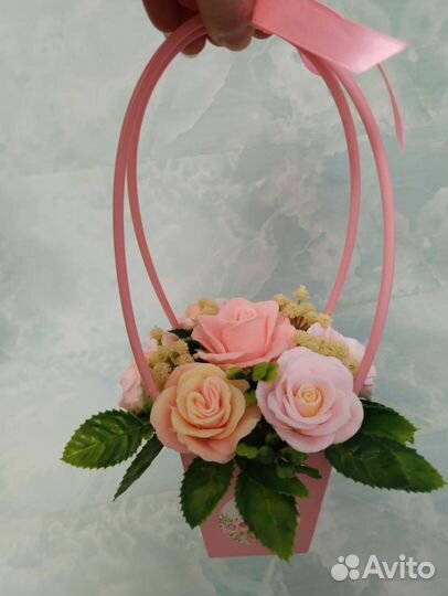 Букет цветов из мыла ручной работы