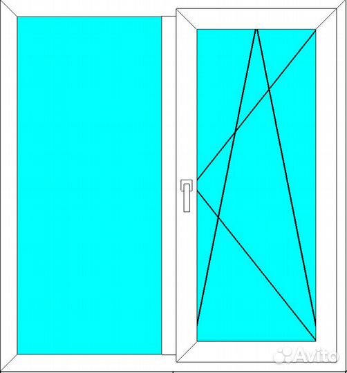 Окно пвх 1120 х 1500 мм