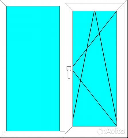 Окно пвх 1120 х 1500 мм