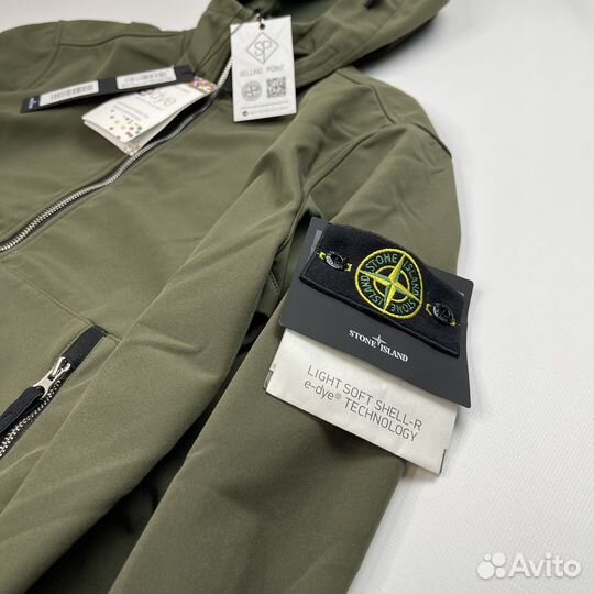 Лёгкая куртка Stone Island 21SS оливково-зелёный L